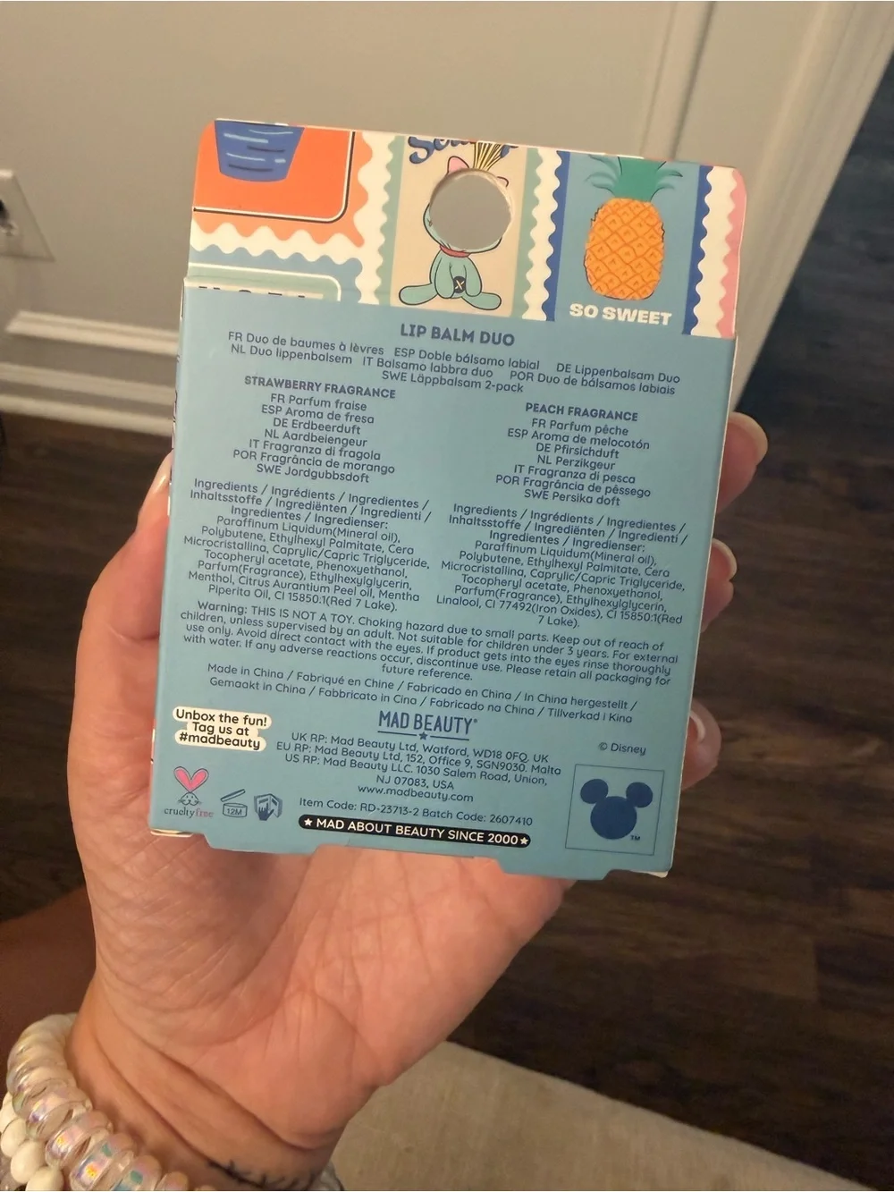 Disney Stitch Tropical Cosmetic Palette & Lip Balm Duo